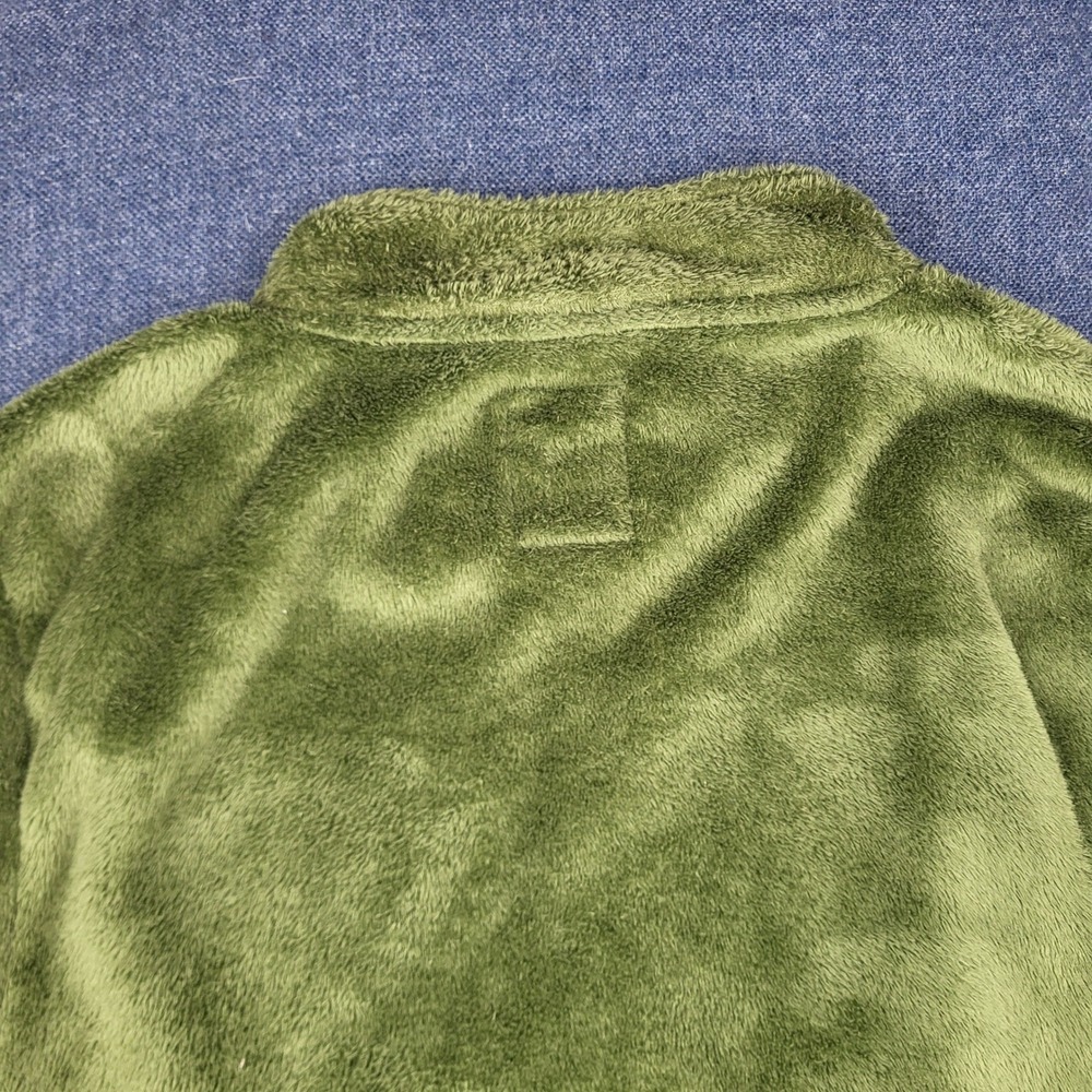 Browning Mens XXL Olive Green High Pile Fleece Quarter Snap Pullover Jacket - Picture 10 of 10